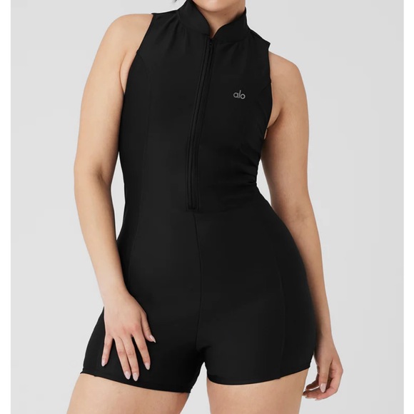 ALO Yoga Black Sleeveless Bodysuit - Picture 1 of 2